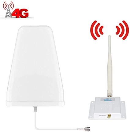 Cell Phone Signal Booster AT&T T-Mobile 4G LTE Cell Booster HJCINTL FDD 700Mhz Band 12 High Gain 65dB Home 4G Mobile Phone Signal Booster Amplifier