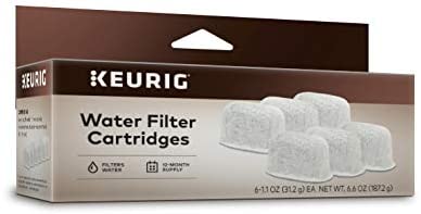 Keurig Water Filter Refill Cartridges, Replacement Water Filter Cartridges, Compatible with 2.0 K-Cup Pod Coffee Makers, 6 Count (Packaging May Vary)