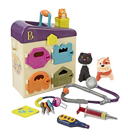 B. toys by Battat - B. Pet Vet Toy - Doctor Kit for Kids Pretend Play (8 pieces)