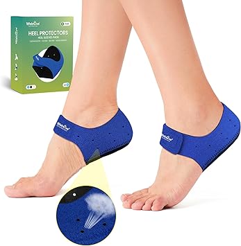 Plantar Fasciitis Heel Protector for Shoes - 2 Pairs - Welnove Heel Cups for Women Men Heels Spur Pain Relief, Heel Inserts Pads for Achilles Tendonitis Dry Cracked, Heel Support Cushion - Large