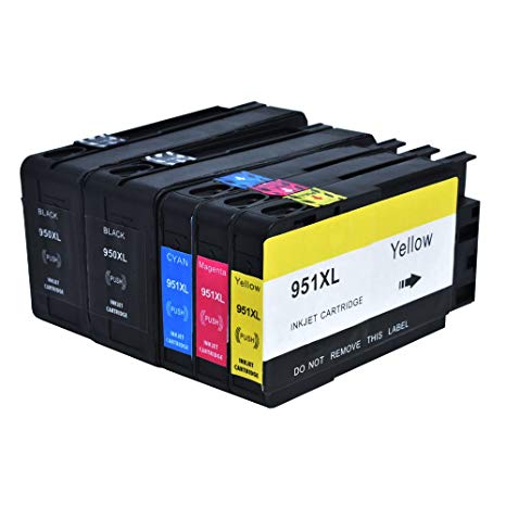 JUSTCOLOR 950XL 951XL Compatible Ink Cartridges Replacement for 950 951 High Yield for Officejet Pro 8100 8600 8610 8620 8630 8640 8660 8615 8625 251dw 276dw