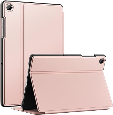 MoKo Case for Samsung Galaxy Tab A9 Plus 11-Inch 2023, Multi-Angle Viewing Slim Hard Back Shell Protective Cover Case with Auto Wake/Sleep for Galaxy Tab A9  Tablet SM-X210/SM-X216/SM-X218, Rose Gold