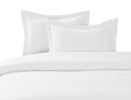 Best Seller Luxury Duvet Cover Set ( 3-PCs ) on Amazon! 1000 Thread Count Egyptian Quality (Solid : White) - Super King Size