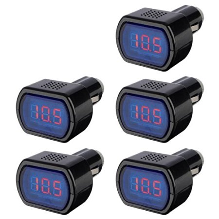 LED Car Auto Battery Electric Cigarette Lighter Voltmeter Voltage Meter Tester