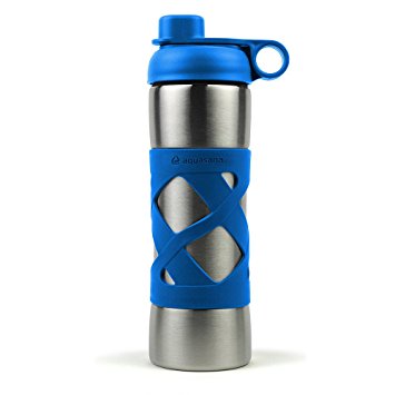 Aquasana Active 17 oz. Clean Water Bottle with Filter, Insulated Stainless Steel, Aquasana Blue