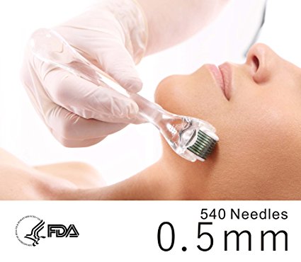 Dermapeel Skin Care Titanium Microneedle 540 Micro Needles Derma Roller Needle 0.5mm-qo1