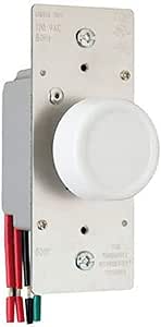 Legrand-Pass & Seymour R603PLTKV 600-watt Preset Dimmer Rfi Protected Lighted Three Way Three Color Plate Included