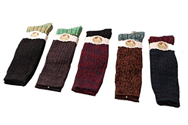 Tusong Women's 5 Pairs Soft Comfortable Warm socks media corta socks