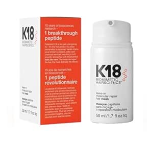 k 18 Leave-in Restorative Hair Mask Treatment Repairs Dry or Damaged Hair - Reversible in 4 Minutes,k-18 Leave-In Hair Mask