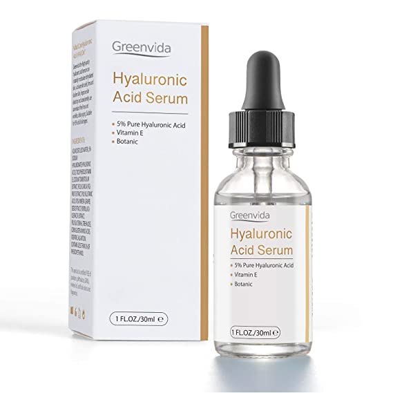 Hyaluronic Acid Serum for Face 1oz, Pure Organic HA Hydrating Serum Prevent Aging Wrinkle, Moisturizer for Dry Skin and Fine Lines Non-greasy Smooth All Skin