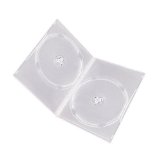 Slim Double Clear DVD Cases 100 pieces 7MM
