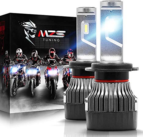 MZS H7 LED Headlight Bulbs Pair for Motorcycle,Mini Conversion Kit - CREE Chips - 6500K 10000Lm Extremely Bright