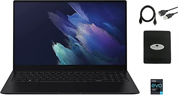 Samsung Galaxy Book Pro 15.6" Laptop Computer, Intel Evo Platform Intel 11th Gen Core i7-1165G7 Up to 4.7 GHz, 16GB RAM, 1TB PCIe SSD, Intel Iris Xe Graphics, Win 10, Mystic Blue w/ Accessories