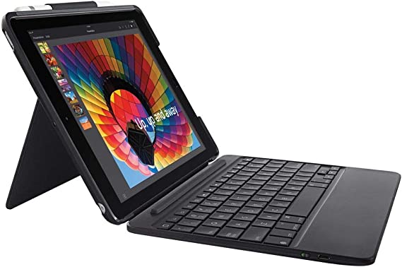 Logitech Slim Combo Case with Detachable Backlit Bluetooth Keyboard for iPad (5th & 6th Generation)