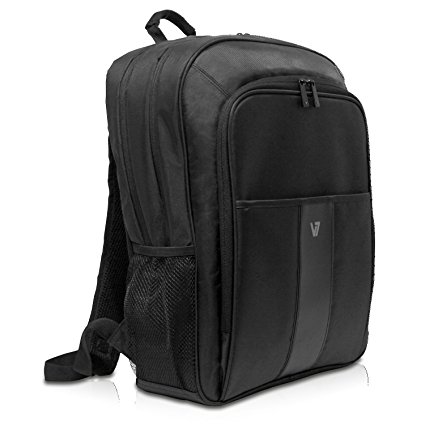 V7 CBP22-9N 17.3" Professional 2 Laptop and Tablet Backpack, Black