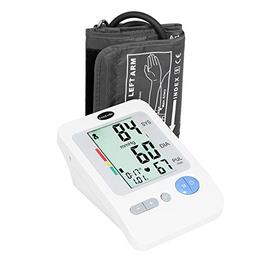 Ben Belle Upper Arm Digital Blood Pressure Monitor with WHO Indicator and Large LCD Display 120 Memory for 4 Users,Irregular Heartbeat Detection Electronic sphygmomanometer for Home Use (Medium cuff (22 - 36 cm))