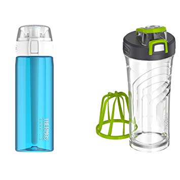 Thermos Connected Hydration Water Bottle with Smart Lid and Shaker Bottle