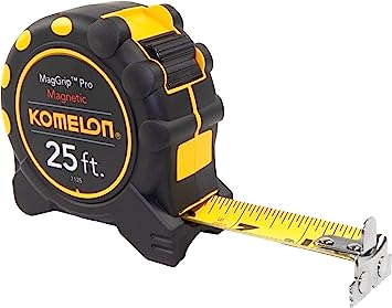Komelon 7125 Monster MagGrip Measuring Tape with Magnetic End, 25-Foot