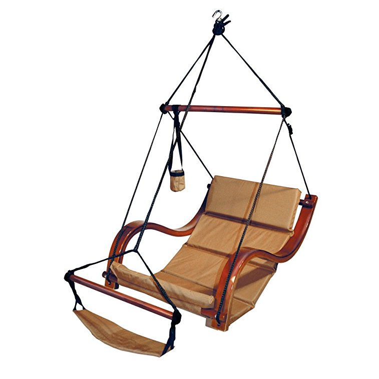 Hammaka Nami Deluxe Hanging Hammock Lounger Chair In Tan