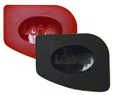 Lodge SCRAPERPK Durable Polycarbonate Pan Scrapers Red and Black 2-Pack