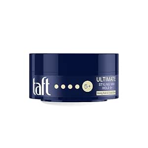 Schwarzkopf Taft Ultimate Hair Wax, with Liquid Crystal Gloss effect for luminous shine, Extra Strong Hold 5  with no stickiness