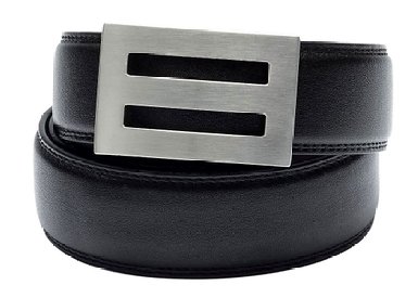 Men's Leather Ratchet Belt | "Intrepid" Stainless Steel Buckle