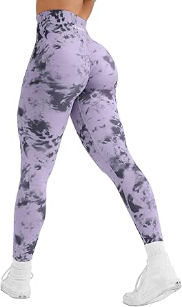 YEOREO Workout Leggings for Women Jada Leggings Scrunch Butt Lifting Leggings Seamless Screen Print Gym Yoga Pants