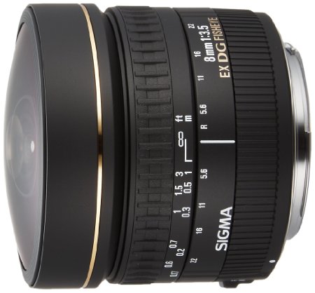 Sigma 8mm f/3.5 EX DG Circular Fisheye Lens for Canon SLR Cameras