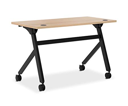 HON Assemble Flip Base Multi-Purpose Table, 48-Inch, Wheat/Black (HBMPT4824P)