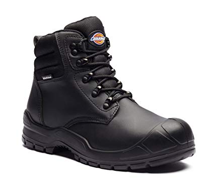 Dickies FA9007 BK 8 Trenton Safety Boot, Leather, 8 Size, Black
