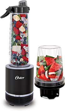 Oster Blend Active 2-in-1 Personal Blender with Food Chopper, Black