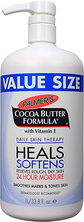 Palmer's Cocoa Butter Formula Daily Skin Therapy Lotion, Pump Bottle | 33.8 Ounces (Pack of 3)