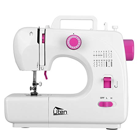 Portable Sewing Machine 2 Speed 16 Stitches Double Thread Needle Overlock Machine