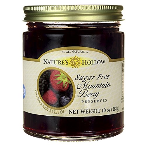 Nature's Hollow Sugar Free Mountain Berry Preserves 10 oz Jar