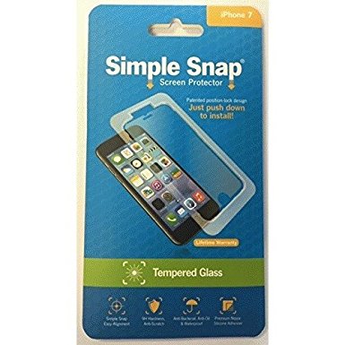 Simple Snap Tempered Glass Screen Protector for Apple iPhone 7/8 - Clear