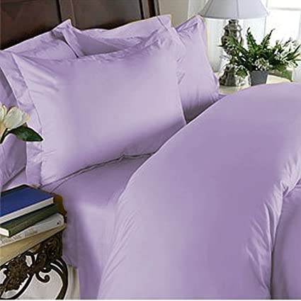 Elegant Comfort 1500 Thread Count - WRINKLE RESISTANT - Egyptian Quality ULTRA SOFT LUXURIOUS 3 pcs Bed Sheet Set, Deep Pocket Up to 16" - Many Size and Colors, TWIN Lilac