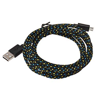 Cable,Baomabao 1M USB Charger Rope Micro Sync Data Cable Cord for Cell Phone (black)