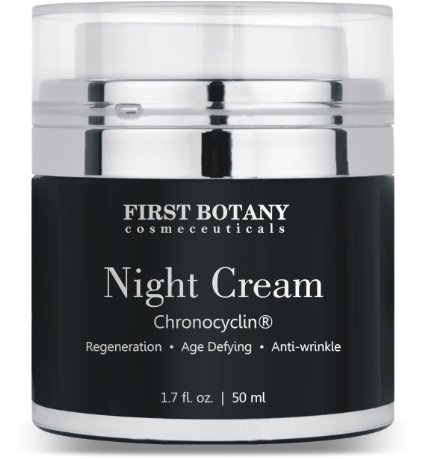 Advanced Night Repair Cream and Best Retinol Moisturizer 1.7 fl. oz. with Chronocyclin®, Retinol & Echinacea Stem Cells - An Anti Aging Treatment and Daily Moisturizer Cream for Men and Women