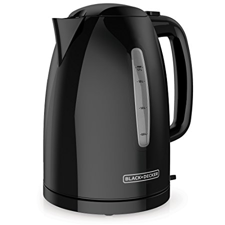 BLACK DECKER KE1500B 1.7L Rapid Boil Electric Cordless Kettle, Black