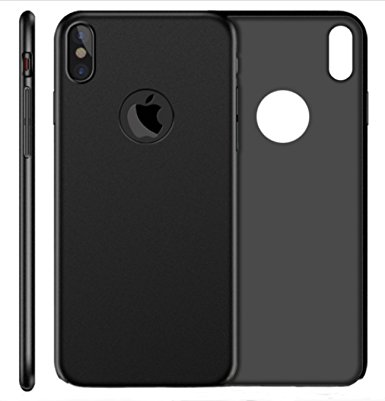 iPhone X Case, iPhone 10 Case, CIPO Slim Dual Layer Scratch Resistant Shockproof Hard Cover Protection [Support Wireless Charging] for iPhone X Edition - Black