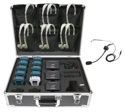 Califone WS-TG10 WS Series 10-person Tour Group Guide/Assistive Listening System Package