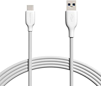 AmazonBasics USB-C 3.1 Gen1 to USB-A Cable - 10-Foot, White