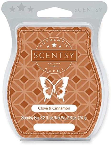 Clove and Cinnamon Scentsy Bar Wickless Candle Tart Warmer Wax 3.2 Fl Oz, 8 Squares