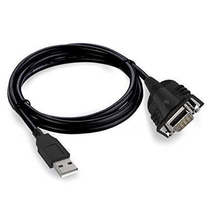 MoMoCity USB 2.0 to RS232 DB9 Serial Male Adapter Converter Cable Supports Windows 10/8/7/Vista/XP/2000/98 and Mac, 3.5 feet