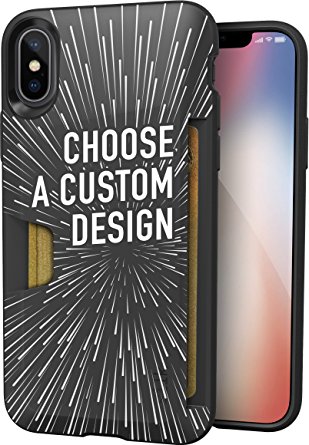 Silk iPhone X Wallet Case - VAULT Protective Credit Card iPhone 10 Grip Cover - "Wallet Slayer Vol.1" - Custom Design