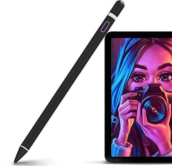 Stylus Pen for iPad, Active Pencil Compatible with Apple iPad Pro 9.7/10.5/11/12.9 Inch Air 2nd/3rd/4th iPad 4/5/6/7/8/9th Gen Mini 4/5/6th Alternative Drawing Writing Stylist for Touch Screens