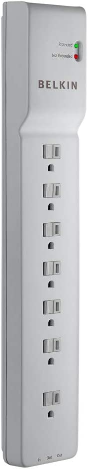 Belkin 7-Outlet Home/Office Surge Protector with 6 feet Cord