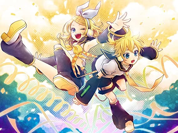 NewBrightBase Kagamine Rin Len Fabric Cloth Rolled Wall Poster Print - Size: (32" x 24" / 17" x 13")