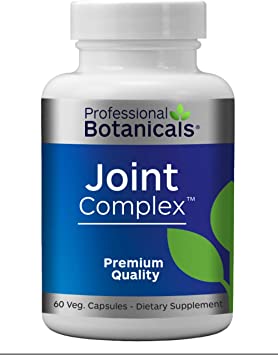 Professional Botanicals Joint Complex - Vegan Joint Health Supplement Supports Healthy Joints, Tendons, Elasticity and Cartilage - Chondroitin, Mineral & Enzyme Complex - 60 Vegetarian Capsules