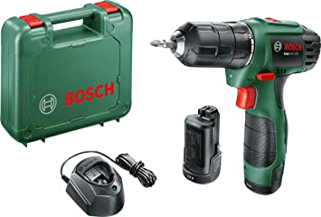 Bosch EasyDrill 1200 Cordless Drill/Driver with Two 12 V Lithium-Ion Battery